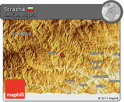 Physical 3D Map of Strazha