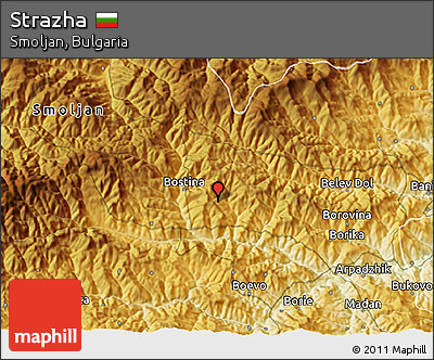 Physical 3D Map of Strazha