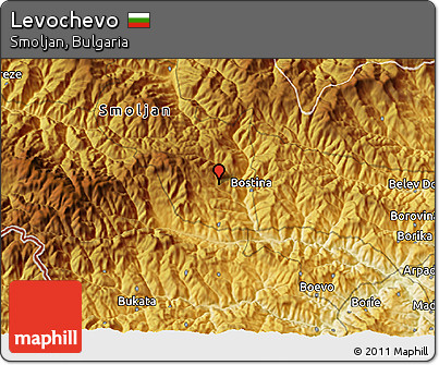 Physical 3D Map of Levochevo
