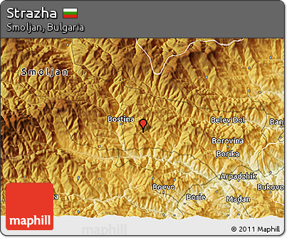 Physical 3D Map of Strazha