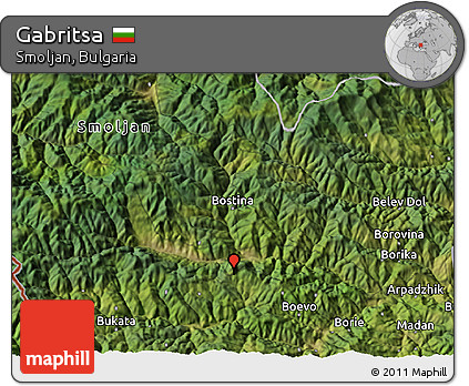 Satellite 3D Map of Gabritsa