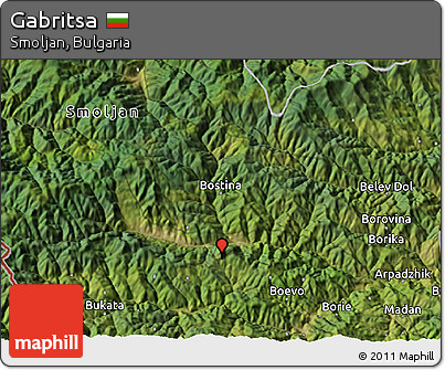 Satellite 3D Map of Gabritsa