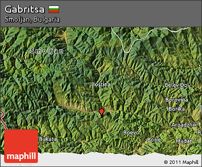 Satellite 3D Map of Gabritsa