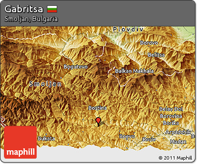 Physical Panoramic Map of Gabritsa