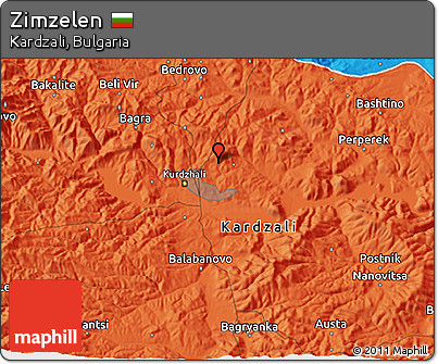 Political 3D Map of Zimzelen