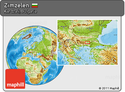 Physical Location Map of Zimzelen