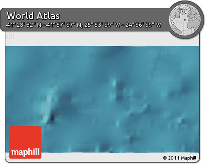 Satellite 3D Map of the Area around 41° 43' 14" N, 25° 25' 29" W