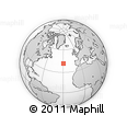 Outline Map of the Area around 41° 43' 14" N, 29° 40' 29" W, rectangular outline