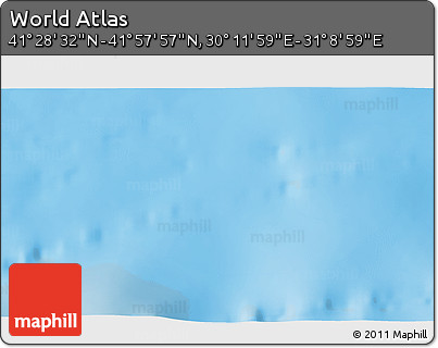 Physical 3D Map of the Area around 41° 43' 14" N, 30° 40' 29" E