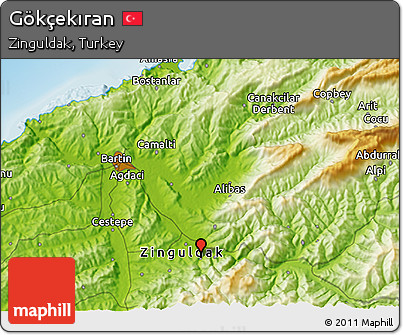 Physical 3D Map of Gökçekıran