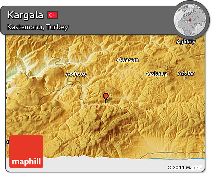 Physical 3D Map of Kargala