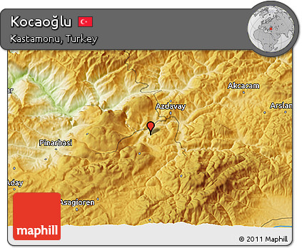 Physical 3D Map of Kocaoğlu