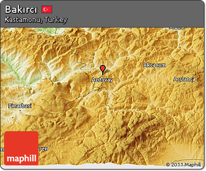 Physical 3D Map of Bakırcı