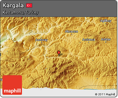 Physical 3D Map of Kargala
