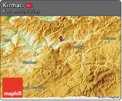 Physical 3D Map of Kırmacı