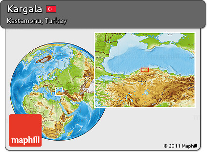 Physical Location Map of Kargala