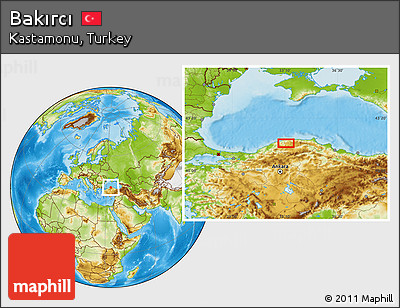 Physical Location Map of Bakırcı