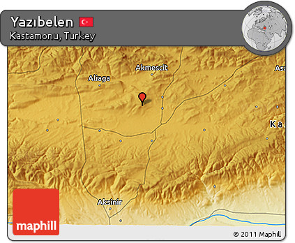 Physical 3D Map of Yazıbelen