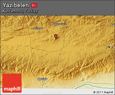 Physical 3D Map of Yazıbelen