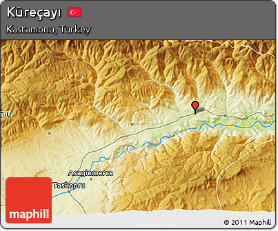 Physical 3D Map of Küreçayı
