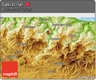 Physical 3D Map of Sakızcılar
