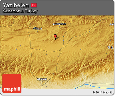 Physical 3D Map of Yazıbelen
