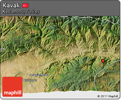 Satellite 3D Map of Kavak