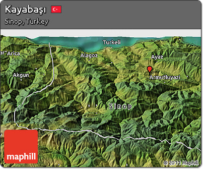 Satellite 3D Map of Kayabaşı