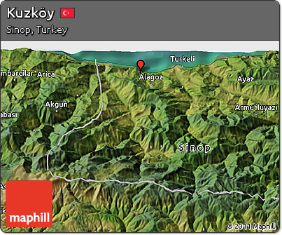 Satellite 3D Map of Kuzköy