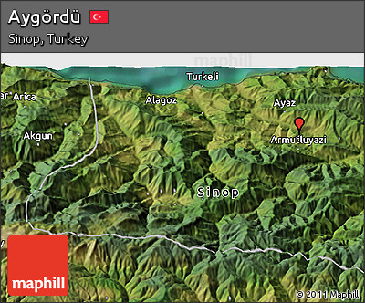 Satellite 3D Map of Aygördü