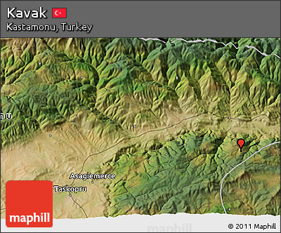 Satellite 3D Map of Kavak
