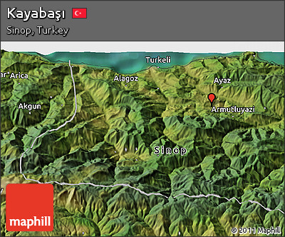 Satellite 3D Map of Kayabaşı