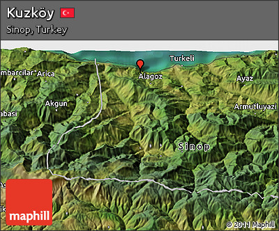 Satellite 3D Map of Kuzköy