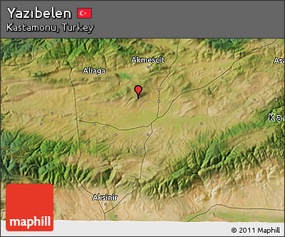 Satellite 3D Map of Yazıbelen