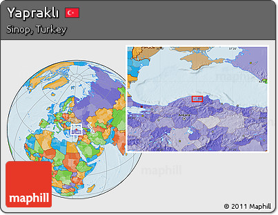Political Location Map of Yapraklı