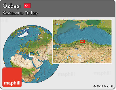 Satellite Location Map of Özbaşı