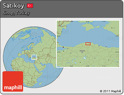 Savanna Style Location Map of Satıköy