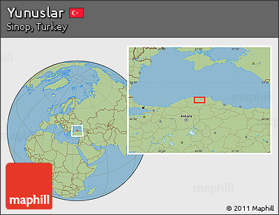 Savanna Style Location Map of Yunuslar