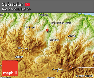 Physical Map of Sakızcılar