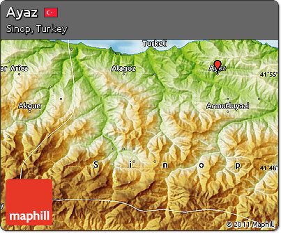 Physical Map of Ayaz
