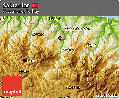 Physical Map of Sakızcılar