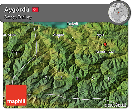 Satellite Map of Aygördü