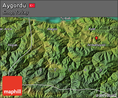Satellite Map of Aygördü