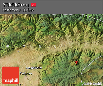 Satellite Map of Yükükören
