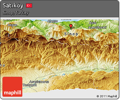Physical Panoramic Map of Satıköy