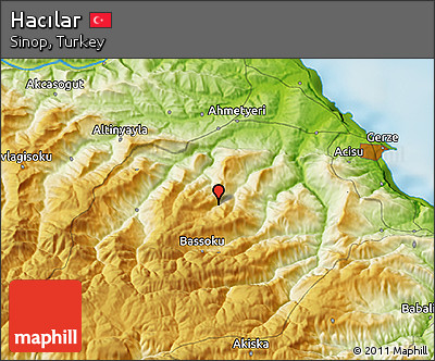 Physical 3D Map of Hacılar