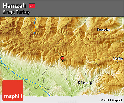 Physical 3D Map of Hamzalı