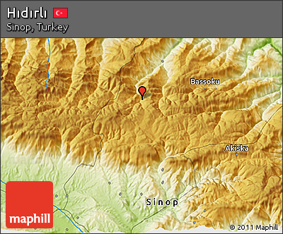 Physical 3D Map of Hıdırlı