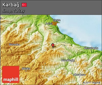 Physical 3D Map of Karbağ