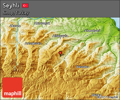 Physical 3D Map of Seyhli